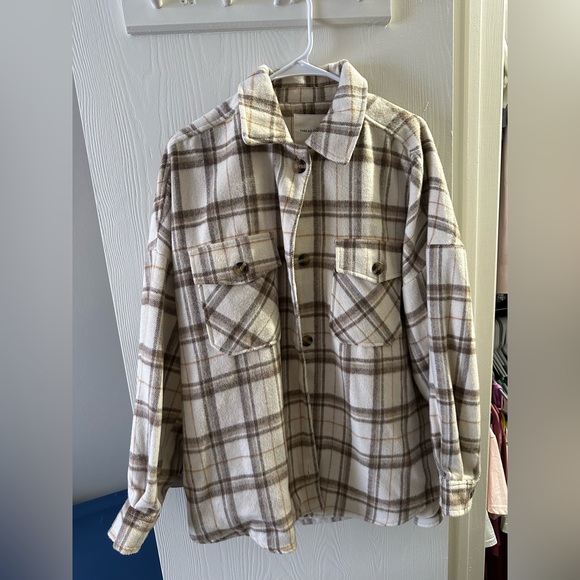 Dry Goods Jackets & Blazers - COPY - Dry Goods Oversized Flannel Jacket